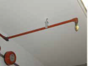 Gas pipe fixing 3