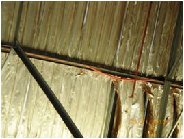 Sagging pipework